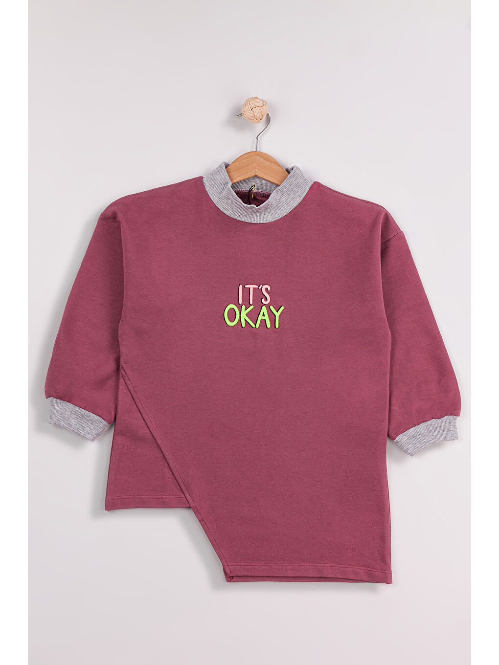 MİSSTUFFY Turuncu Kız Çocuk 2'li Paket Basic Sweatshirt - 5