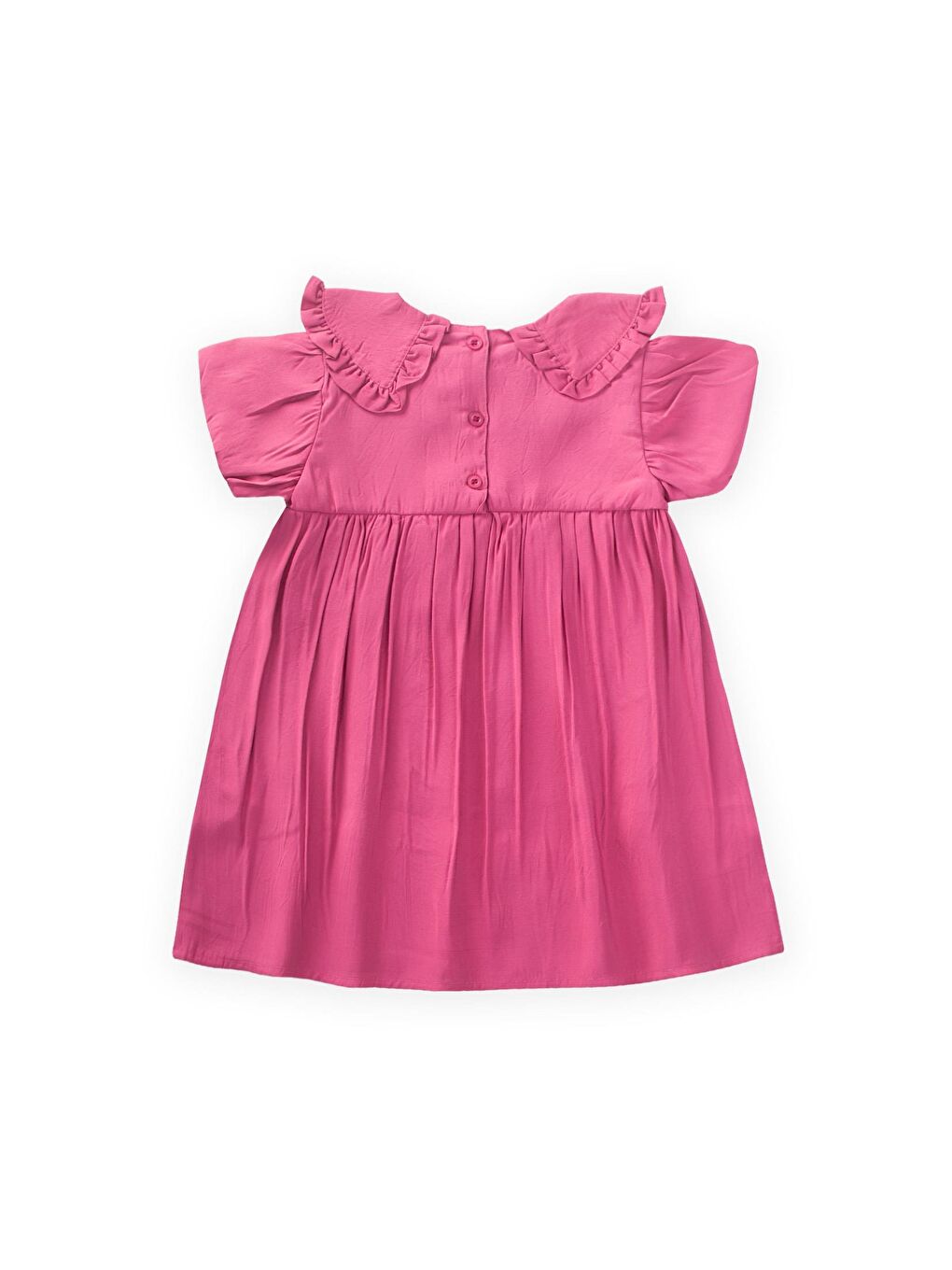 Fuşya Kız Çocuk Elbise-1