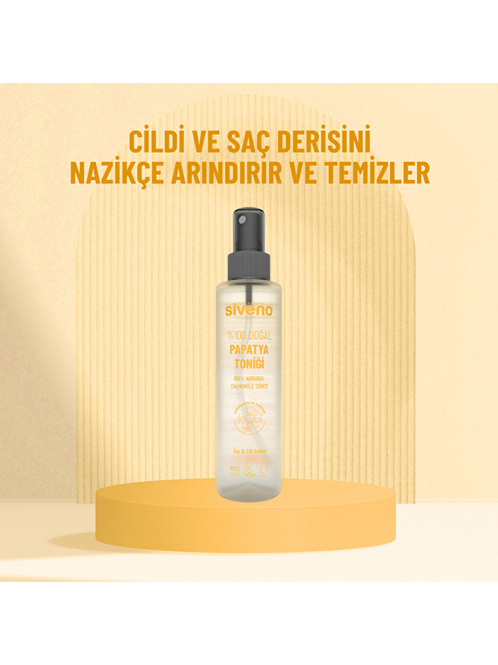 %100 Doğal Papatya Suyu Aydınaltma Etkili Arındırıcı Rahatlatıcı Saç ve Cilt Toniği 150 ml-5