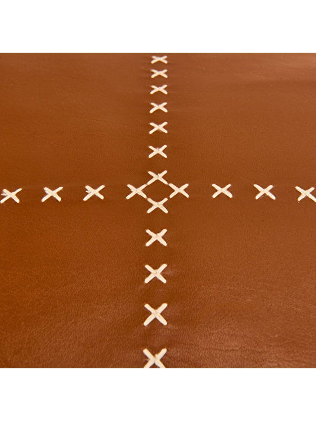 Soft Deri Görünümlü Kırlent - Kahverengi - 43x43 cm-2