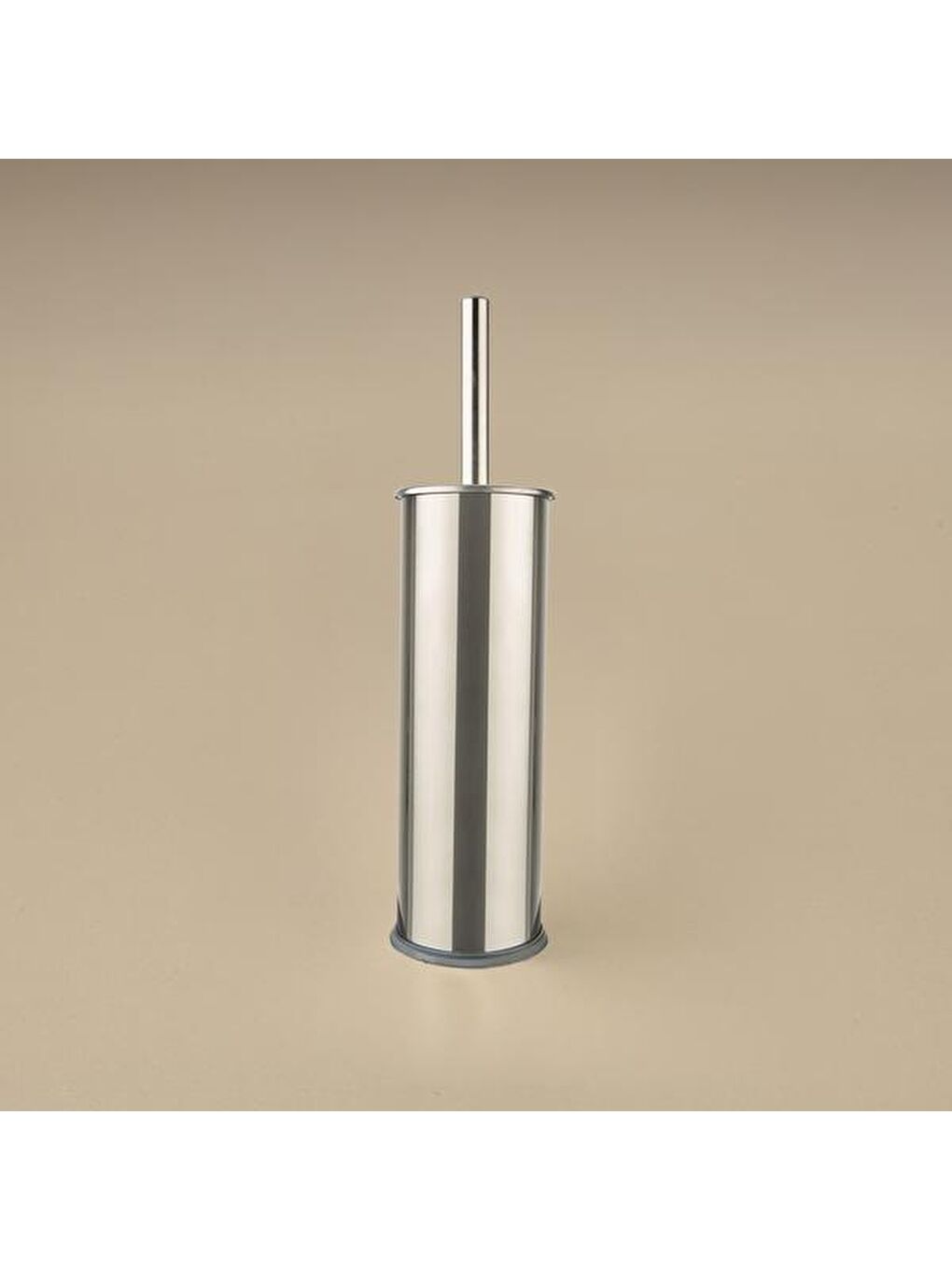 Ekru Bath Akıllı Kapaklı Tuvalet Fırçası - Krom - 36 cm-1