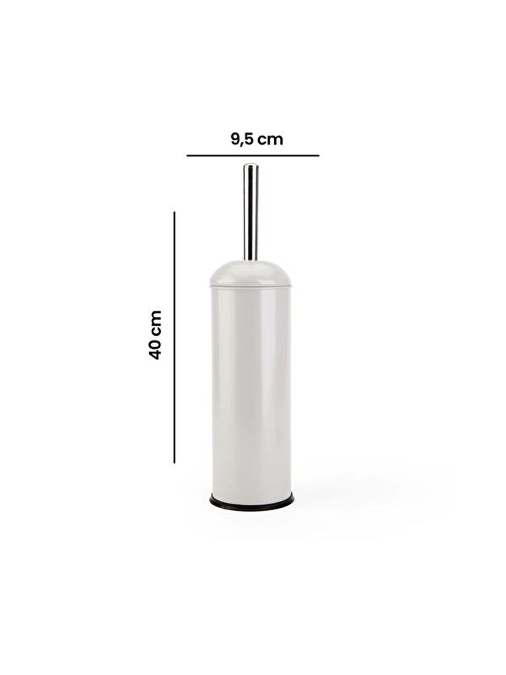 Bath Bon Tuvalet Fırçası - Gri - 40 cm-5