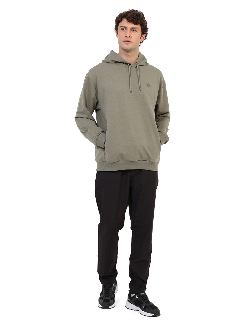 Sweatshirt Erkek Haki Mb Sn73 Hoodıe