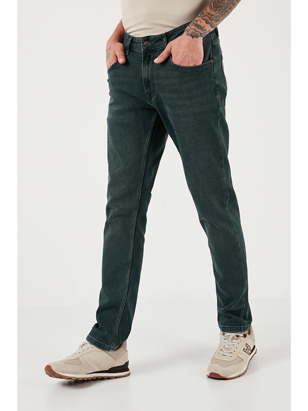 Buratti Mavi Pamuklu Normal Bel Regular Fit Boru Paça Jeans 2210J114PARMA