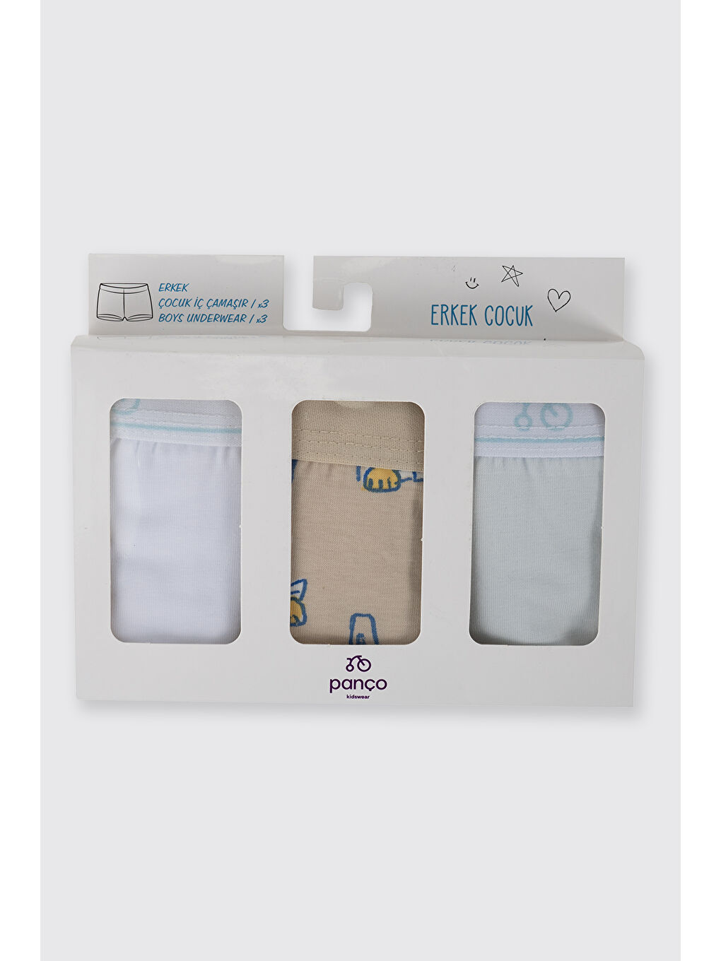 Karışık Erkek Çocuk 3'lü Boxer Seti-2