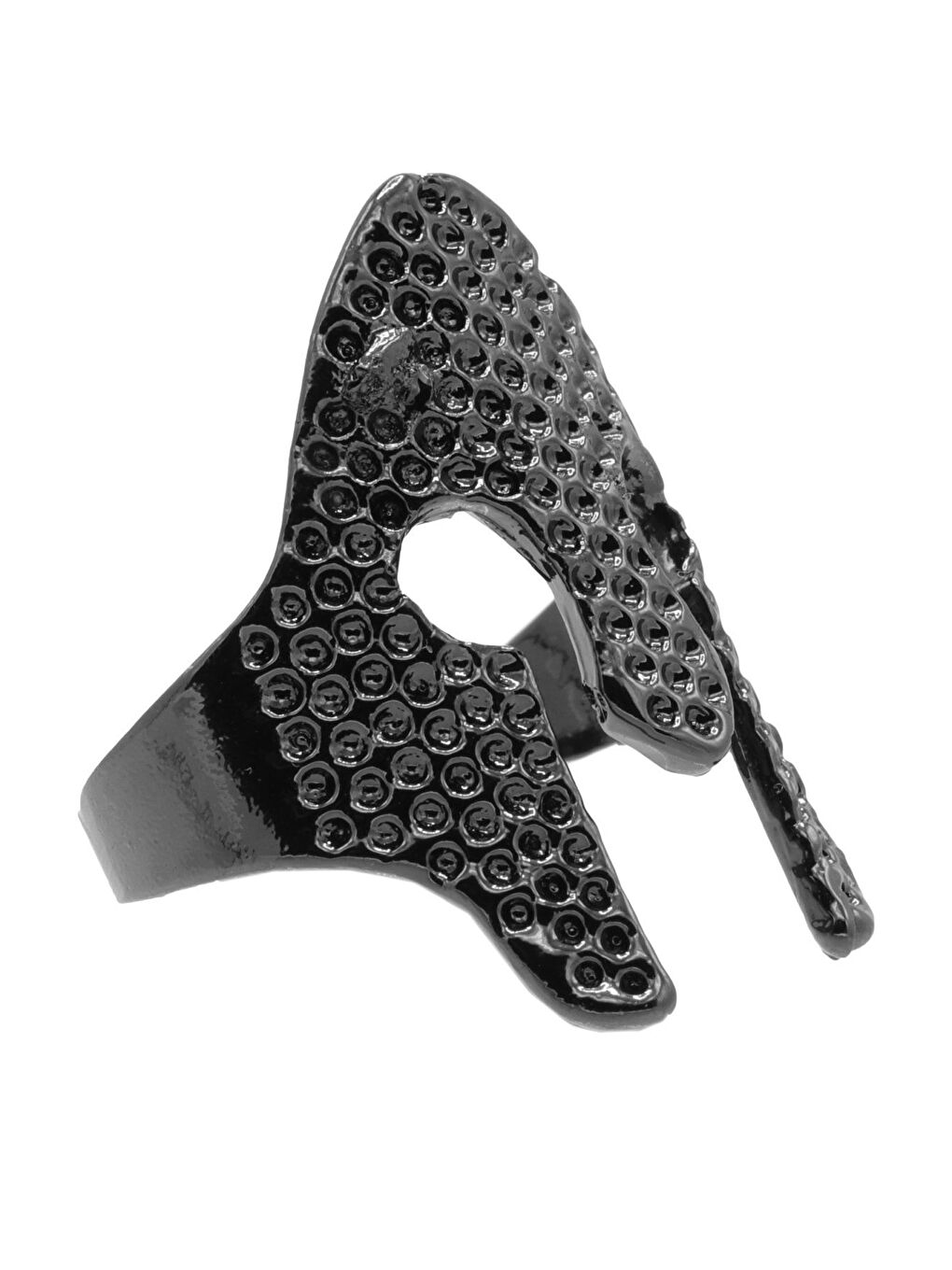 Erkek Antrasit Lak Kaplama Ayarlanabilir Baskılı Miğfer Yüzük-1