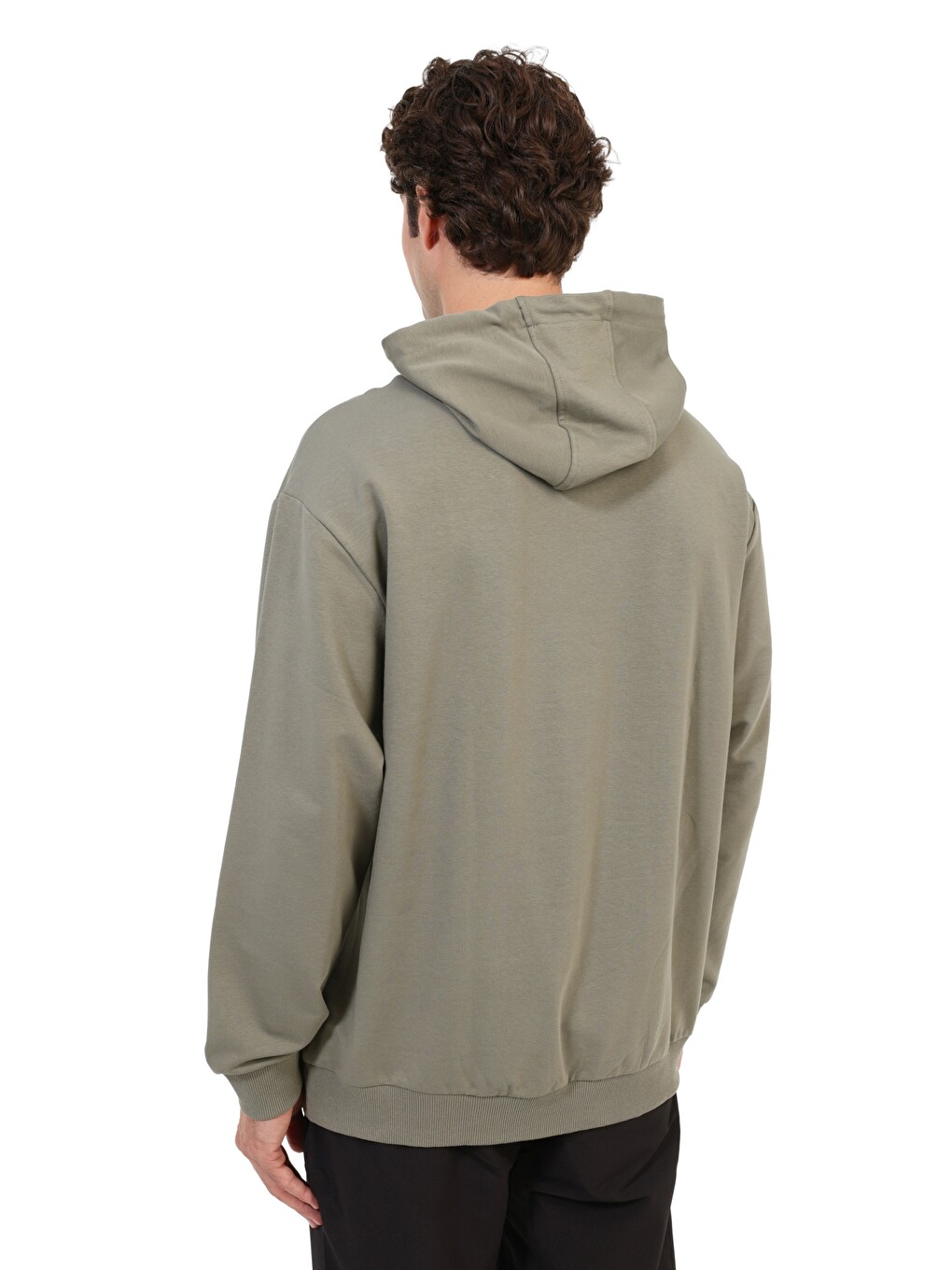 Sweatshirt Erkek Haki Mb Sn73 Hoodıe-3