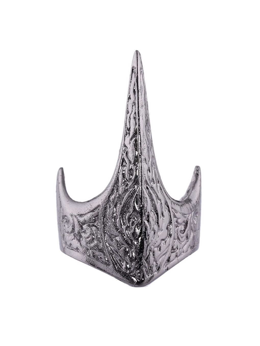 Karışık Erkek Metalik Antrasit Lak Kaplama Ayarlanabilir Kartal Gaga Yüzük