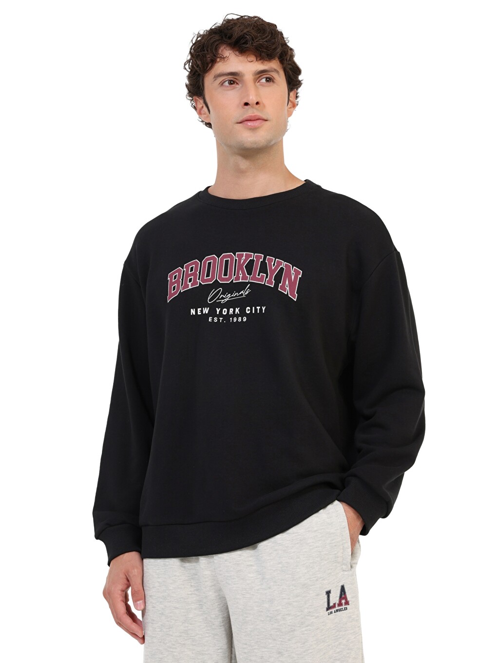Sweatshirt Erkek Siyah Ml Cody 16cty105-1