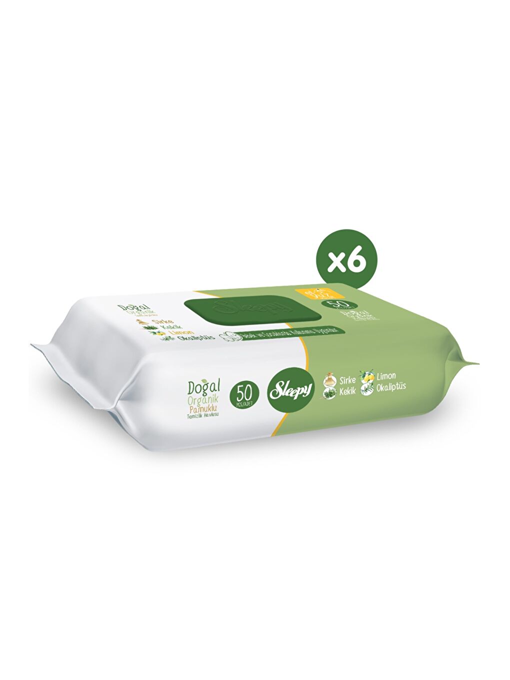 Doğal Organik Pamuklu Temizlik Havlusu 6X50 (300 Yaprak)-1