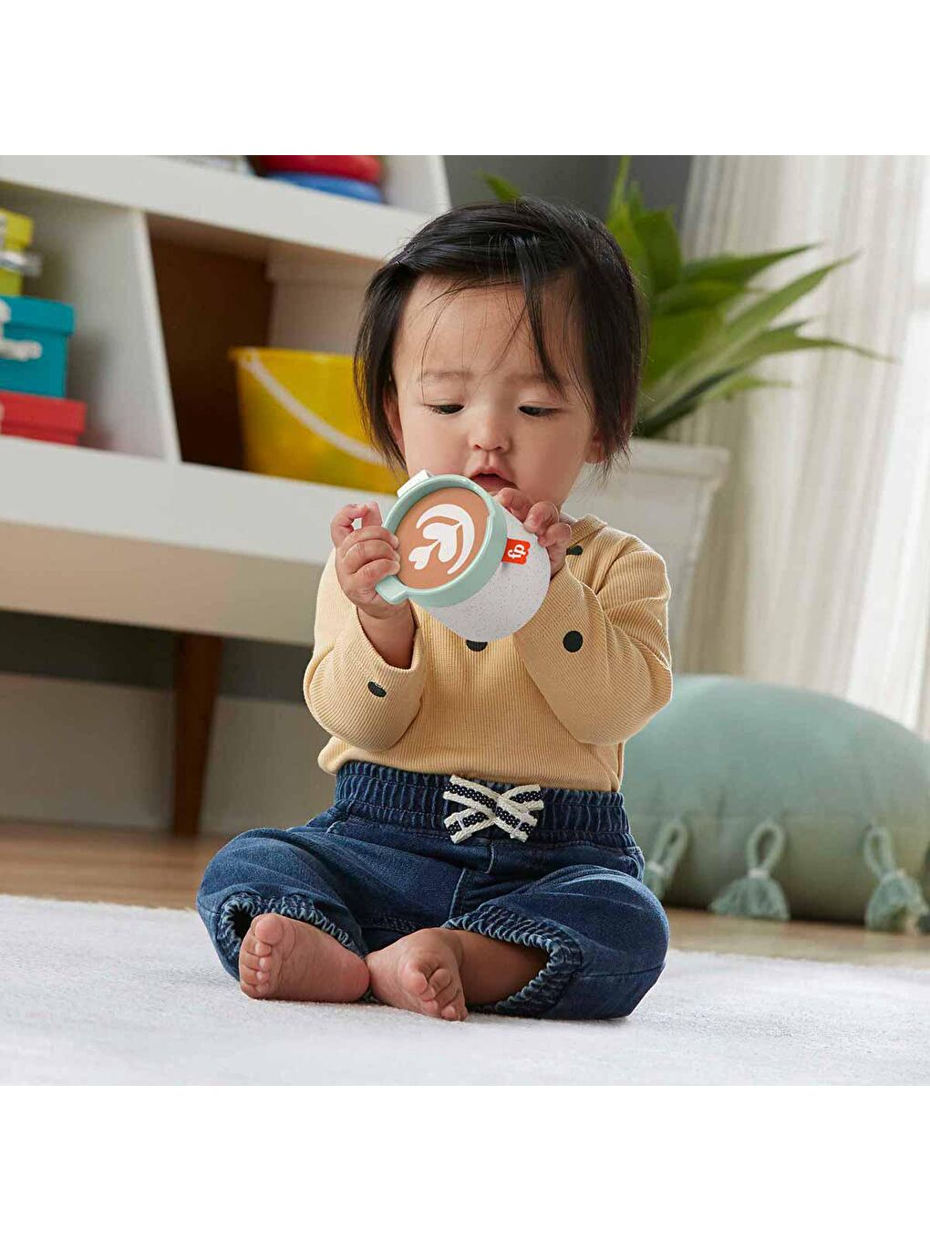 FISHER PRICE Renksiz Fisher-Price Çıngıraklı Latte Kahve Keyfi Dişlik HGB86 - 2