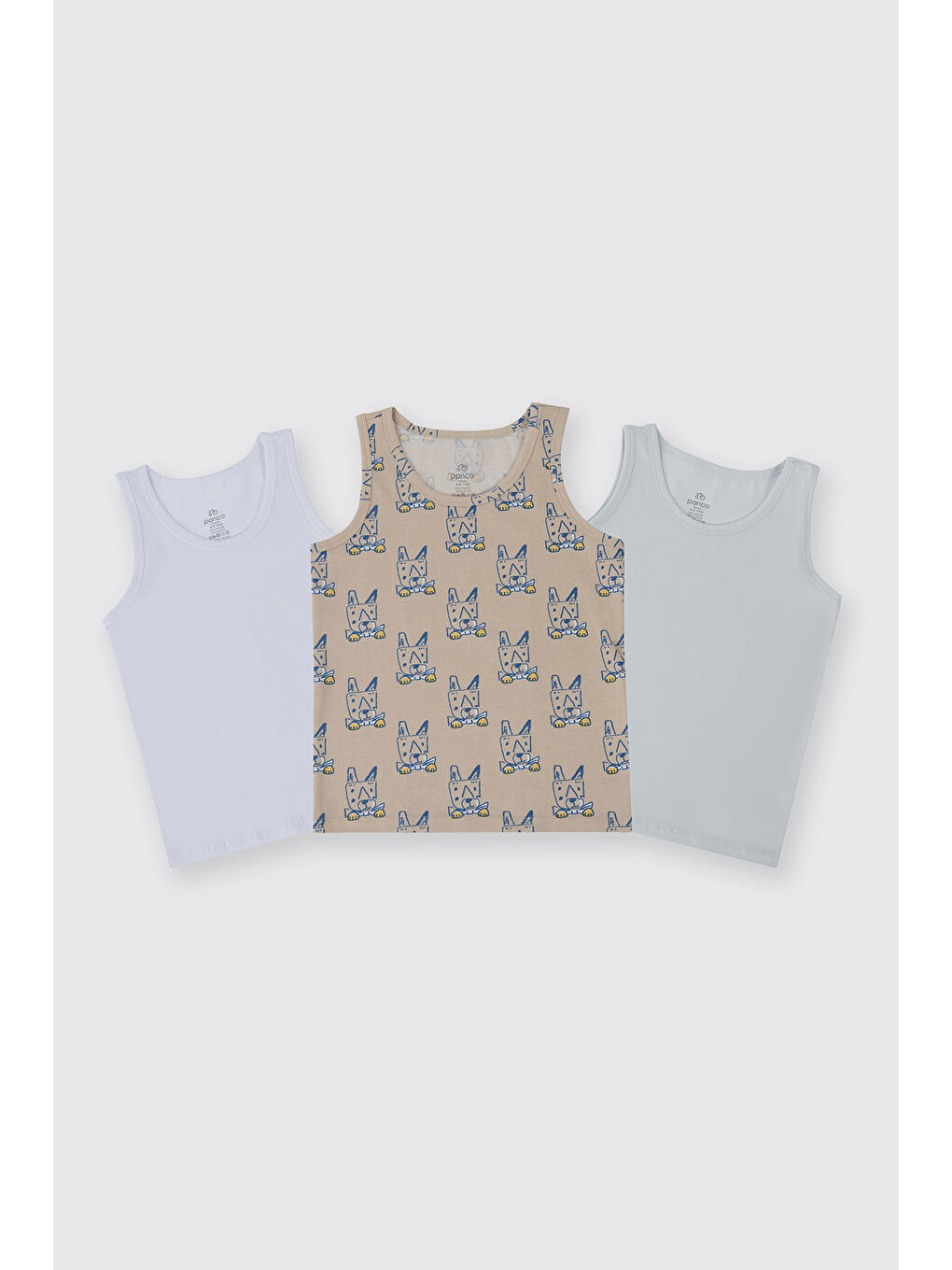 Karışık Erkek Çocuk 3'lü Atlet Seti