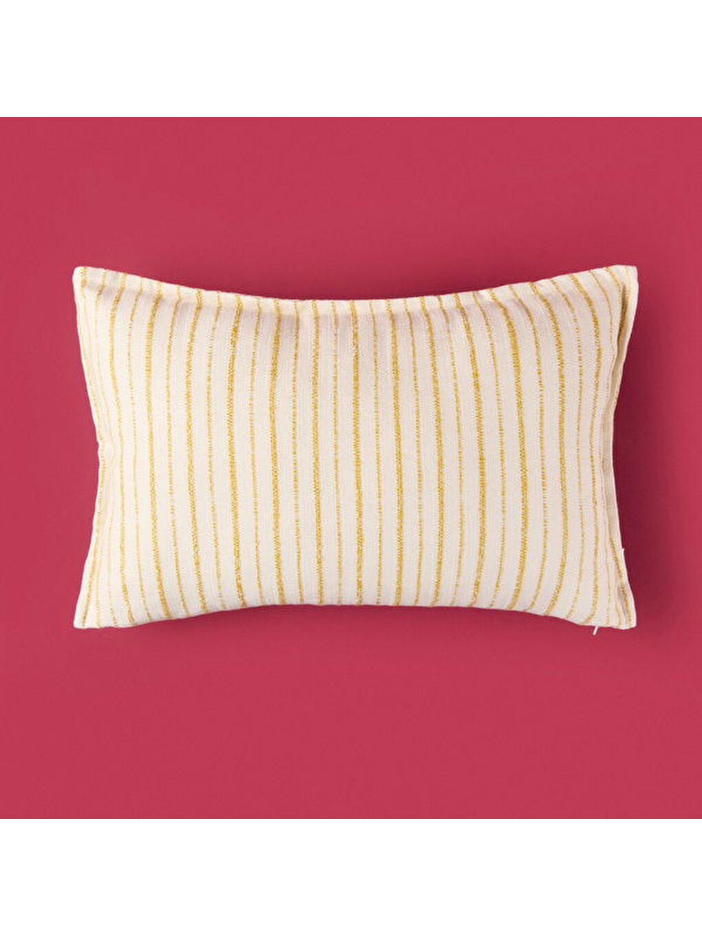 Beyaz Soft Albert Kırlent - Bej / Hardal - 35x55 cm-2