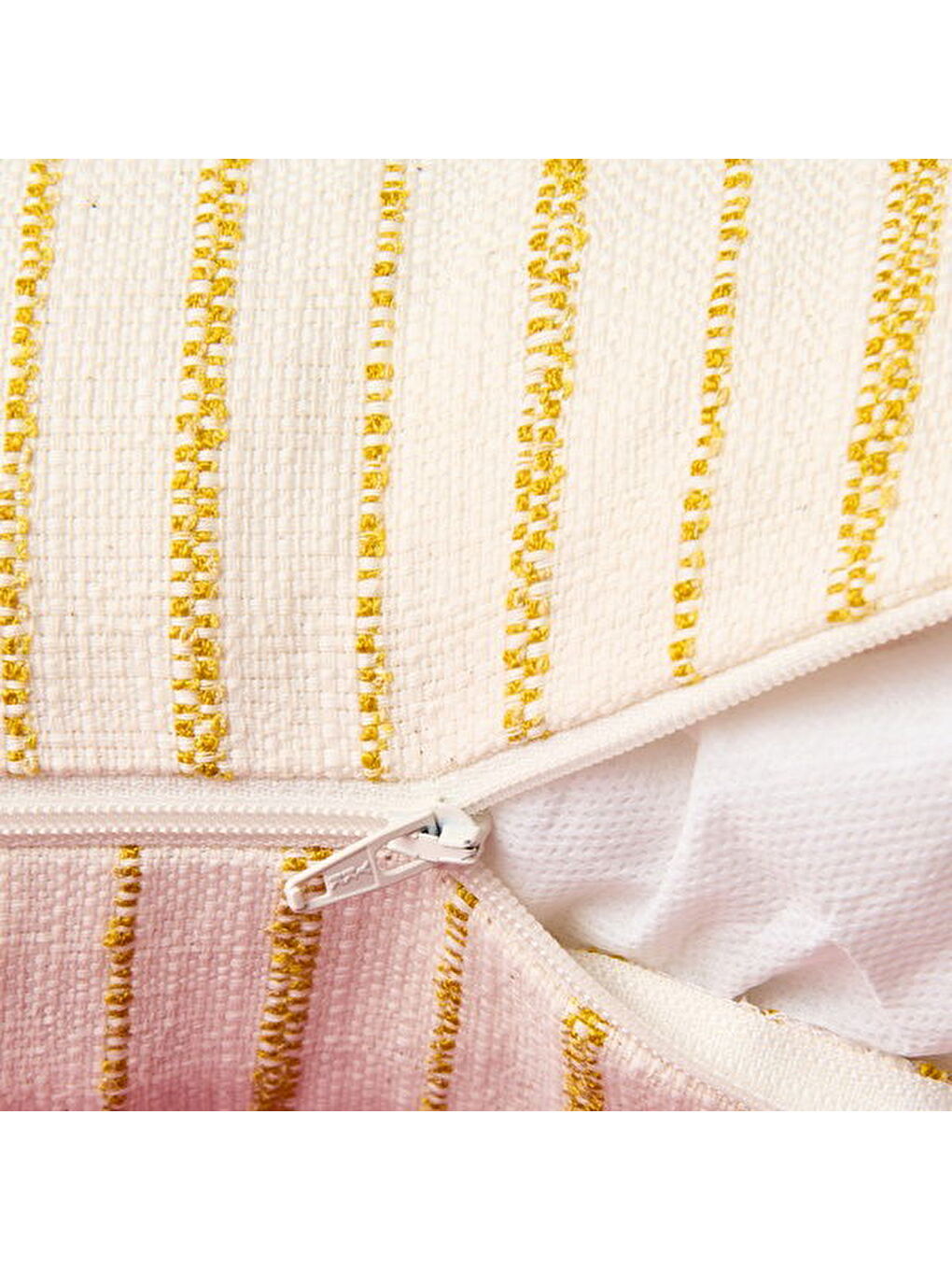 Beyaz Soft Albert Kırlent - Bej / Hardal - 35x55 cm-1