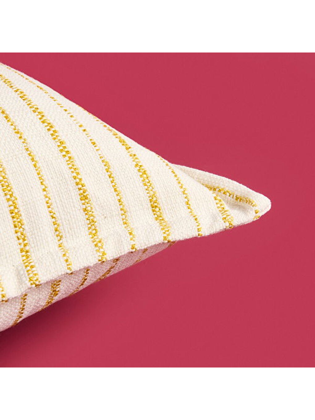 Beyaz Soft Albert Kırlent - Bej / Hardal - 35x55 cm-3