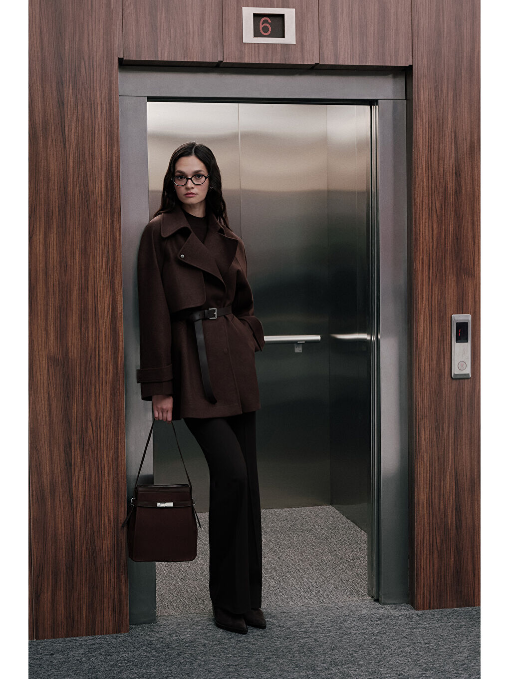 Mılo Kanvas Baget Çanta Kahverengi-2