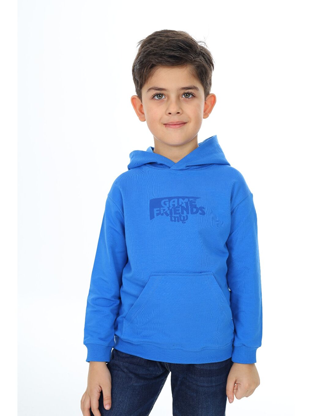 Mavi Erkek Çocuk Baskılı Sweatshirt-2