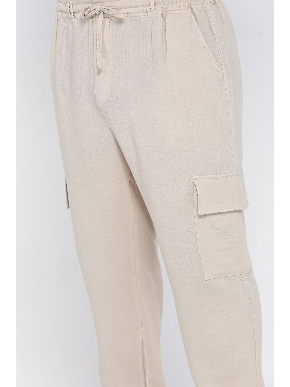 Bej Kargo Cepli Erkek Pantolon-3