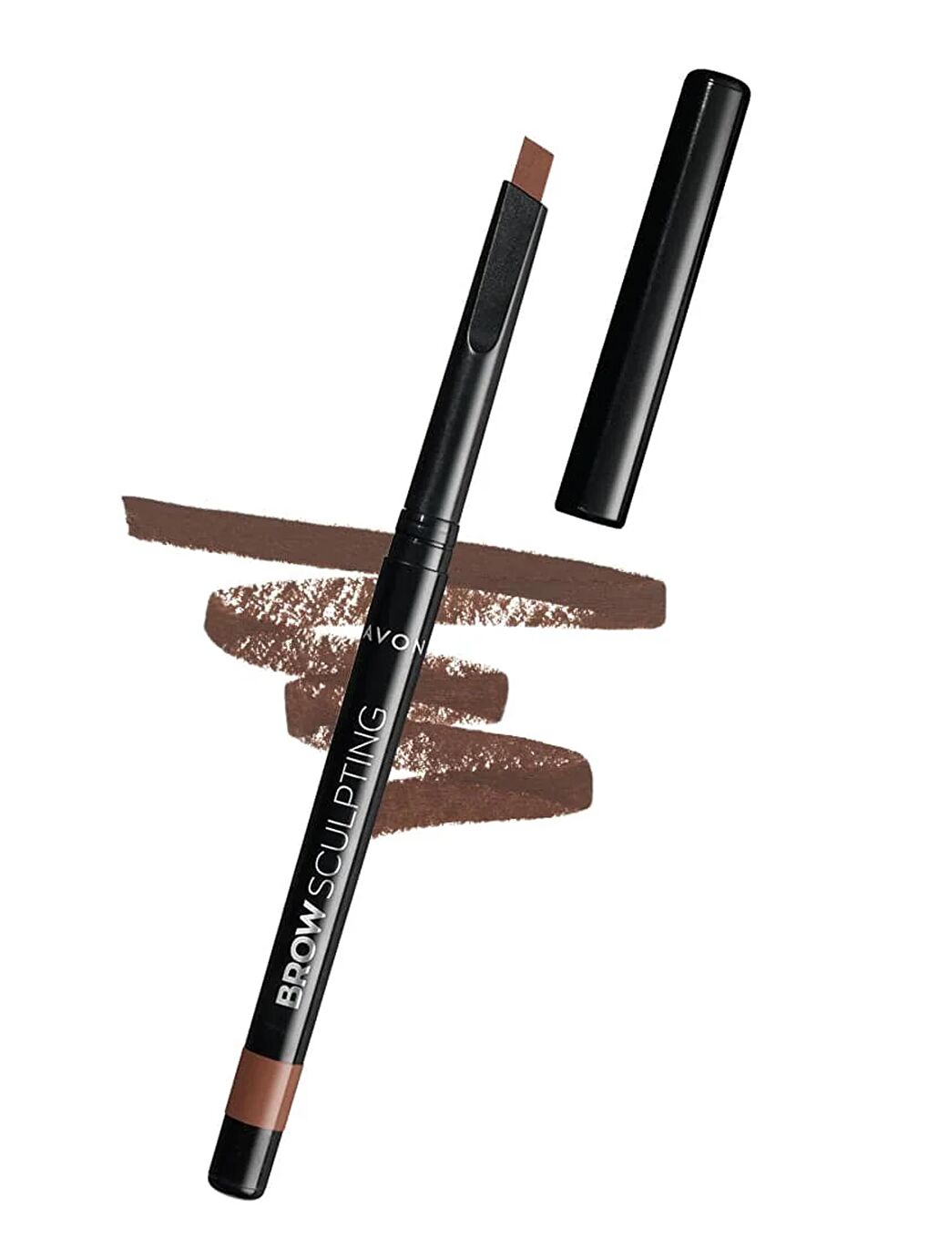 AVON Renksiz Brown Sculpting Kaş Belirginleştirici Açılı Uçlu Kaş Kalemi Dark Brown