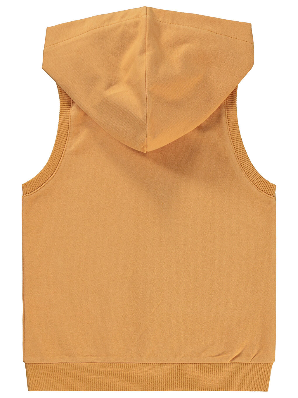 Erkek Çocuk Kapüşonlu Yelek 2 5 Yaş Koyu Turuncu-1