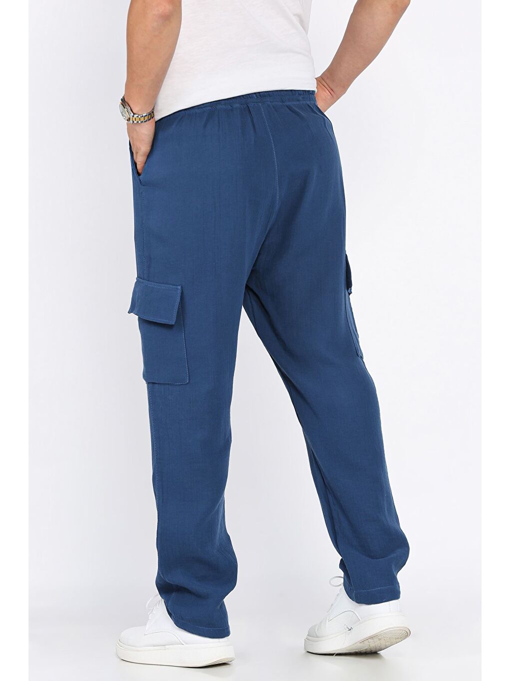 İndigo Kargo Cepli Erkek Pantolon-2