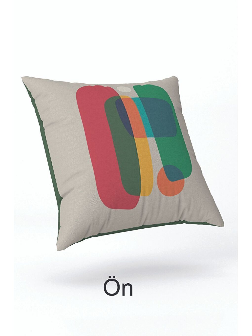 Yeşil Kadife 43x43 Cm Kırlent Kılıfı Dekoratif Yumuşak Salon Soyut-2