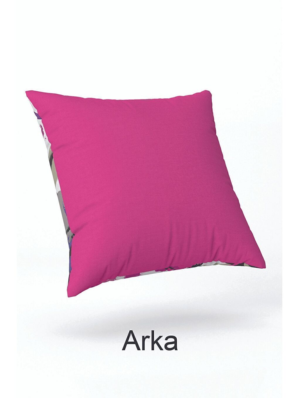 Pembe Kadife 43x43 Cm Kırlent Kılıfı Dekoratif Yumuşak Salon Soyut-3