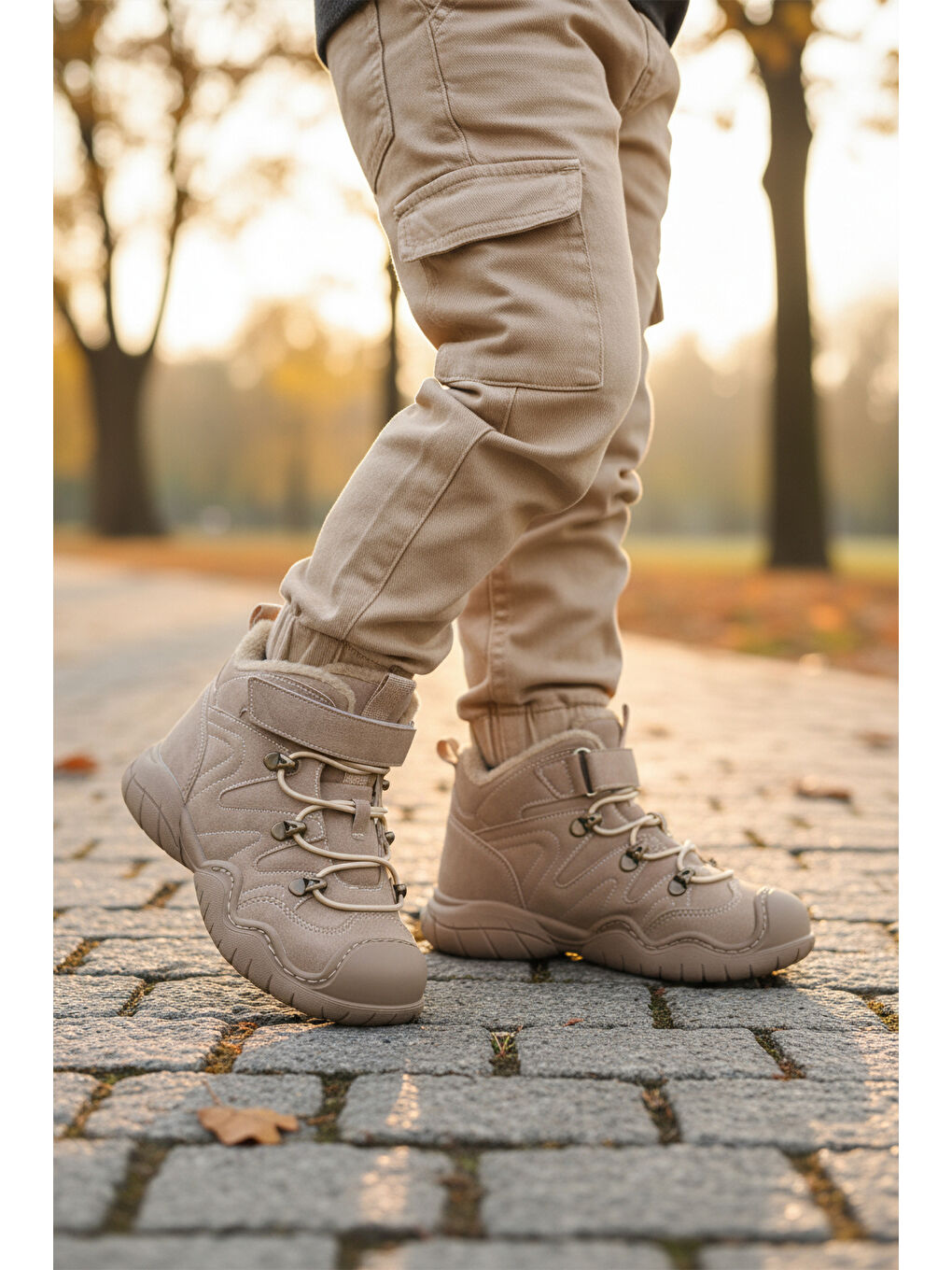 Kahverengi Taba İçi Kürklü Kaymaz Taban Soğuğa Dirençli Erkek Çocuk Bot 2090 F-2