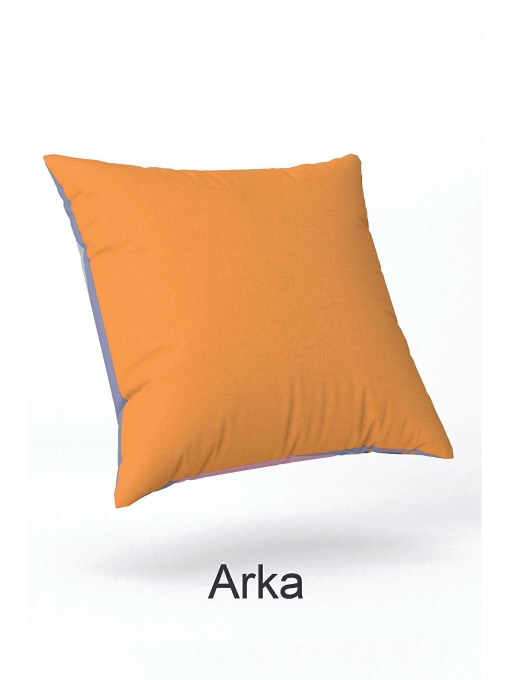 Lila Kadife 43x43 Cm Kırlent Kılıfı Dekoratif Yumuşak Salon Yaprak Soyut-3