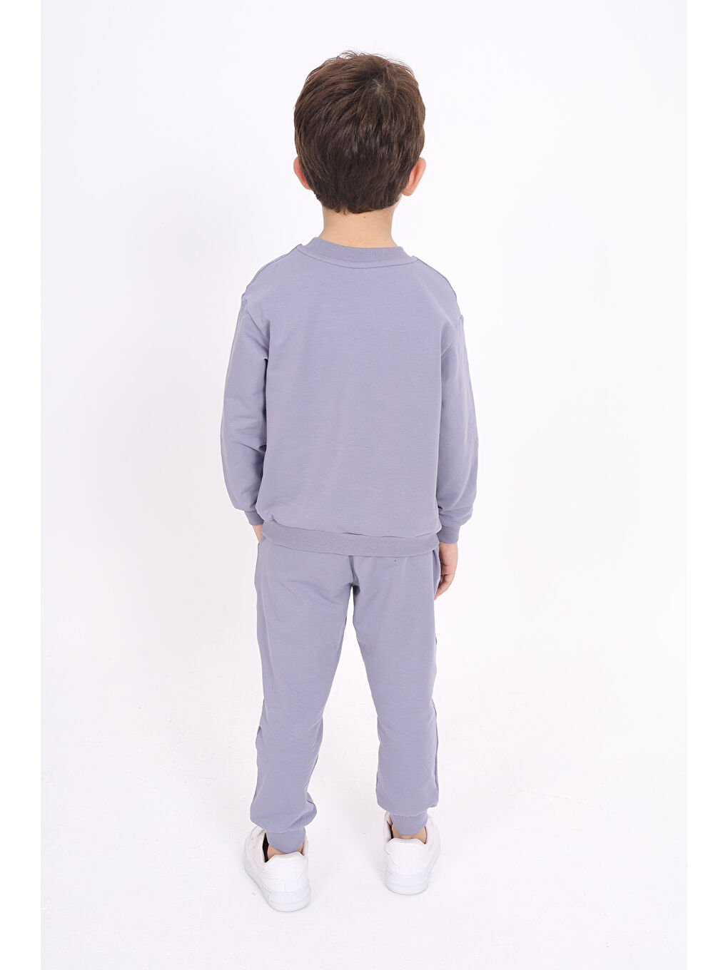 Gri Kız Çocuk Baskılı Sweatshirt-2