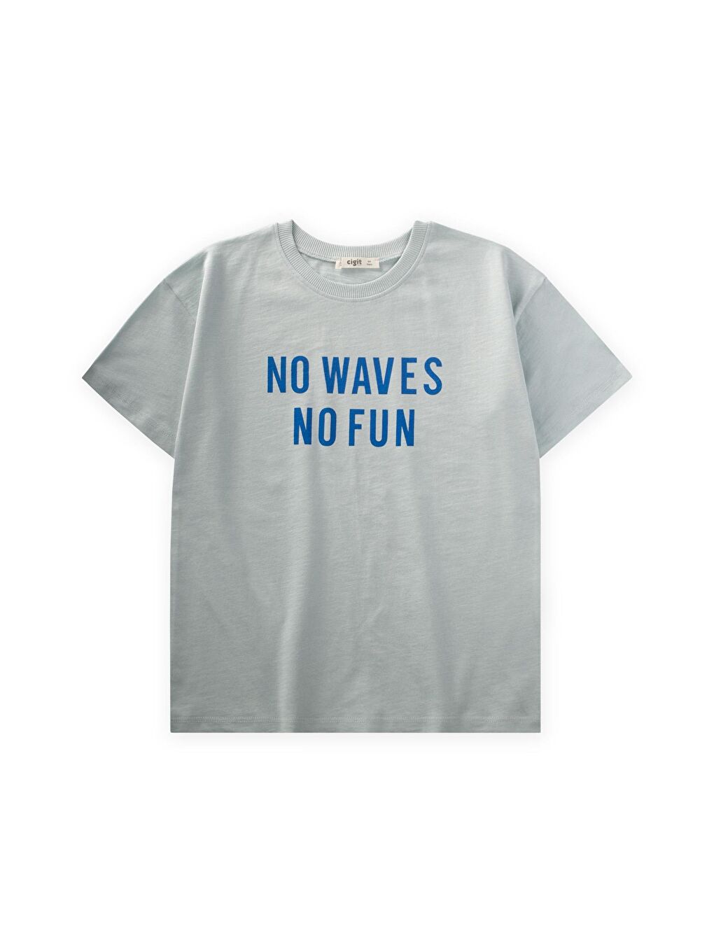 Ön Arka Baskılı T-Shırt 8-12 Yaş Mint Yeşil