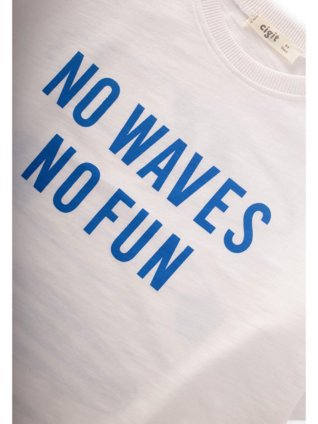 Ön Arka Baskılı T-Shırt 8-12 Yaş Kırık Beyaz-2