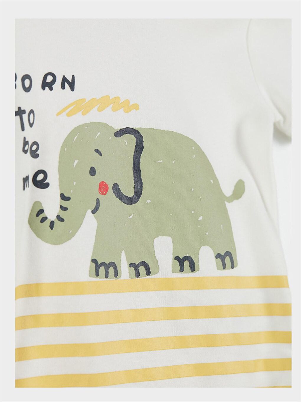 Ekru Erkek Bebek Body Şapka ve Alt 3'lü Set 20748-1