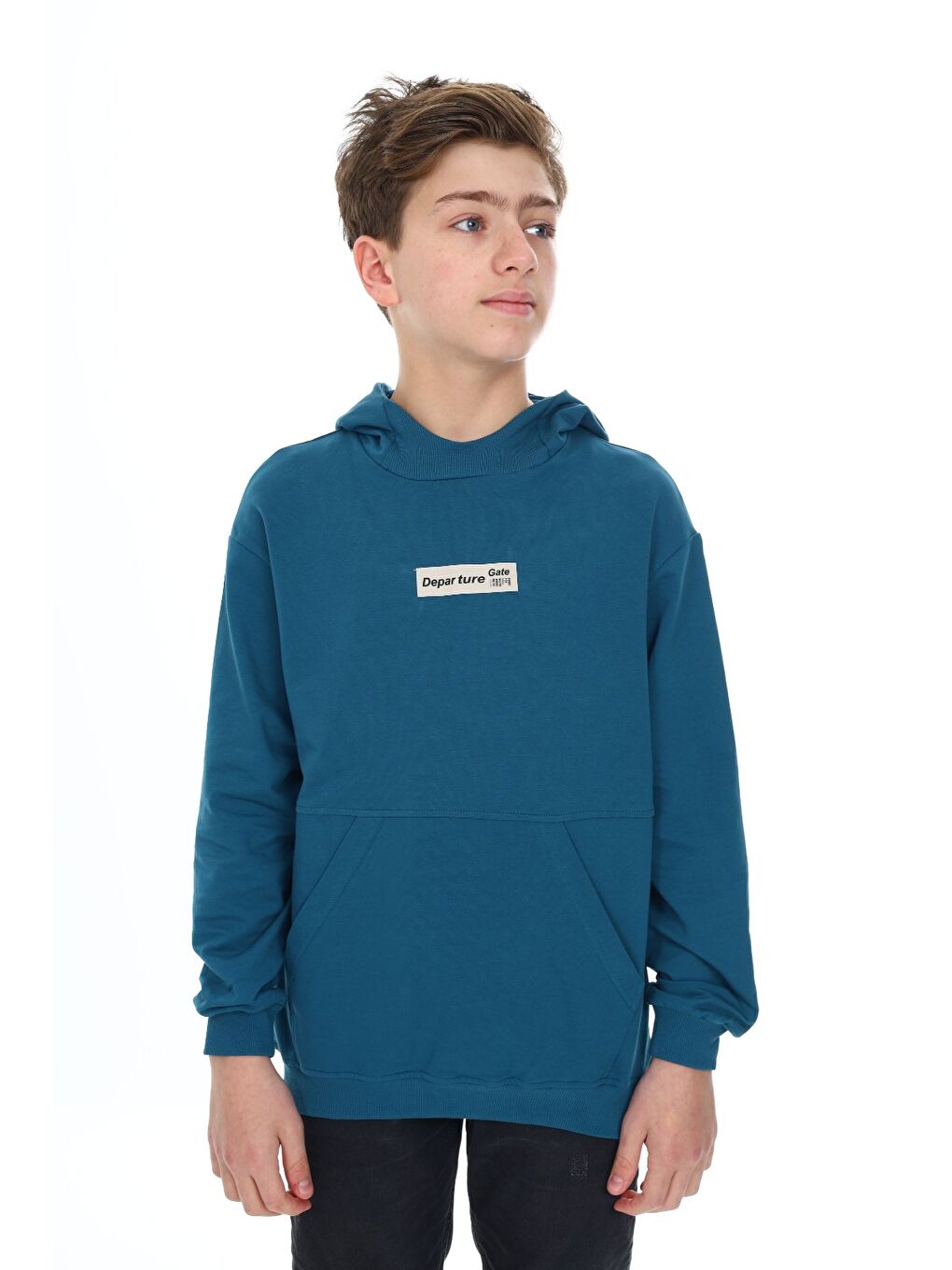 Petrol Erkek Çocuk Baskılı Sweatshirt
