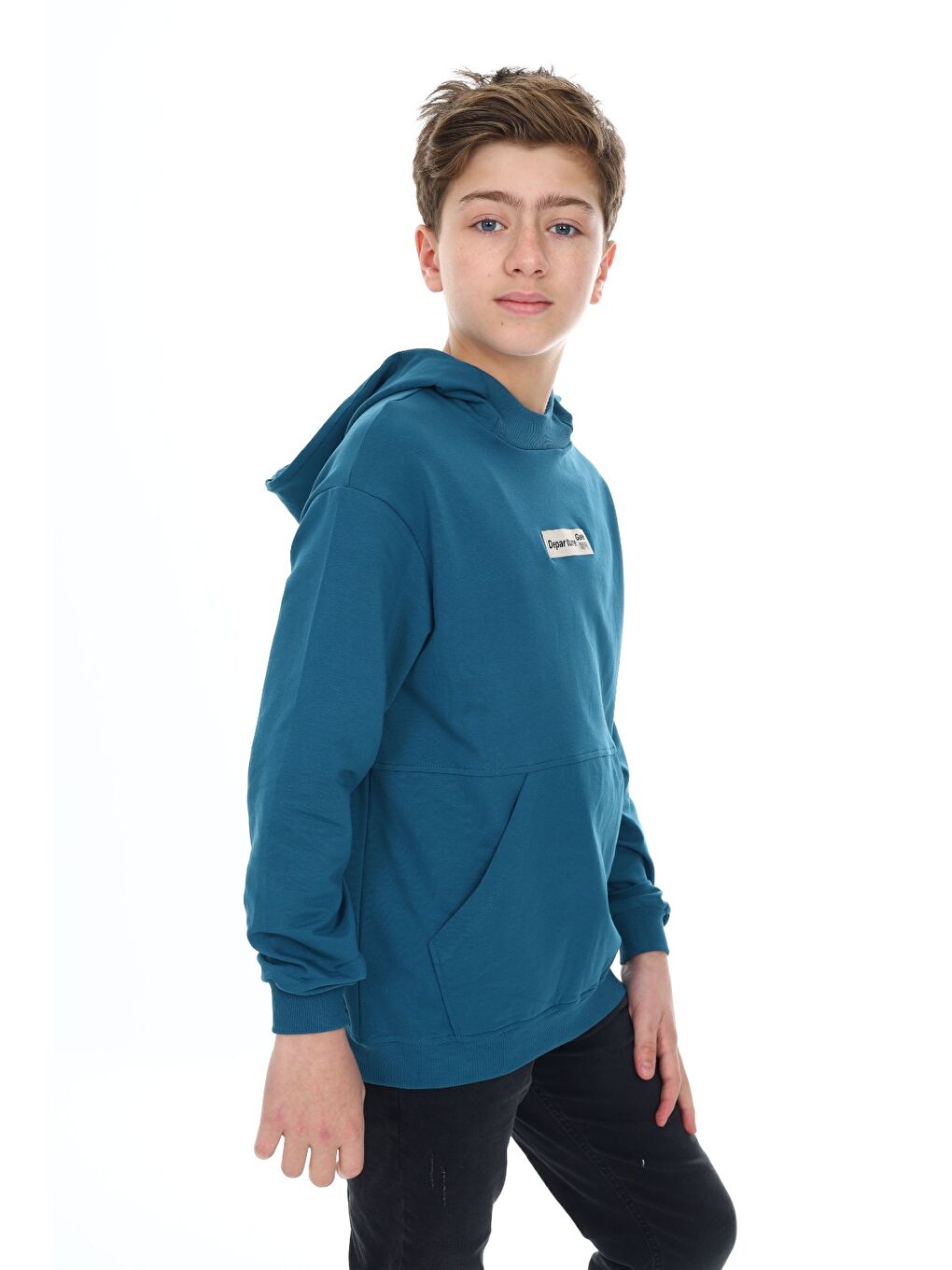 Petrol Erkek Çocuk Baskılı Sweatshirt-1