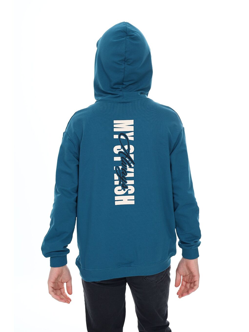 Petrol Erkek Çocuk Baskılı Sweatshirt-4