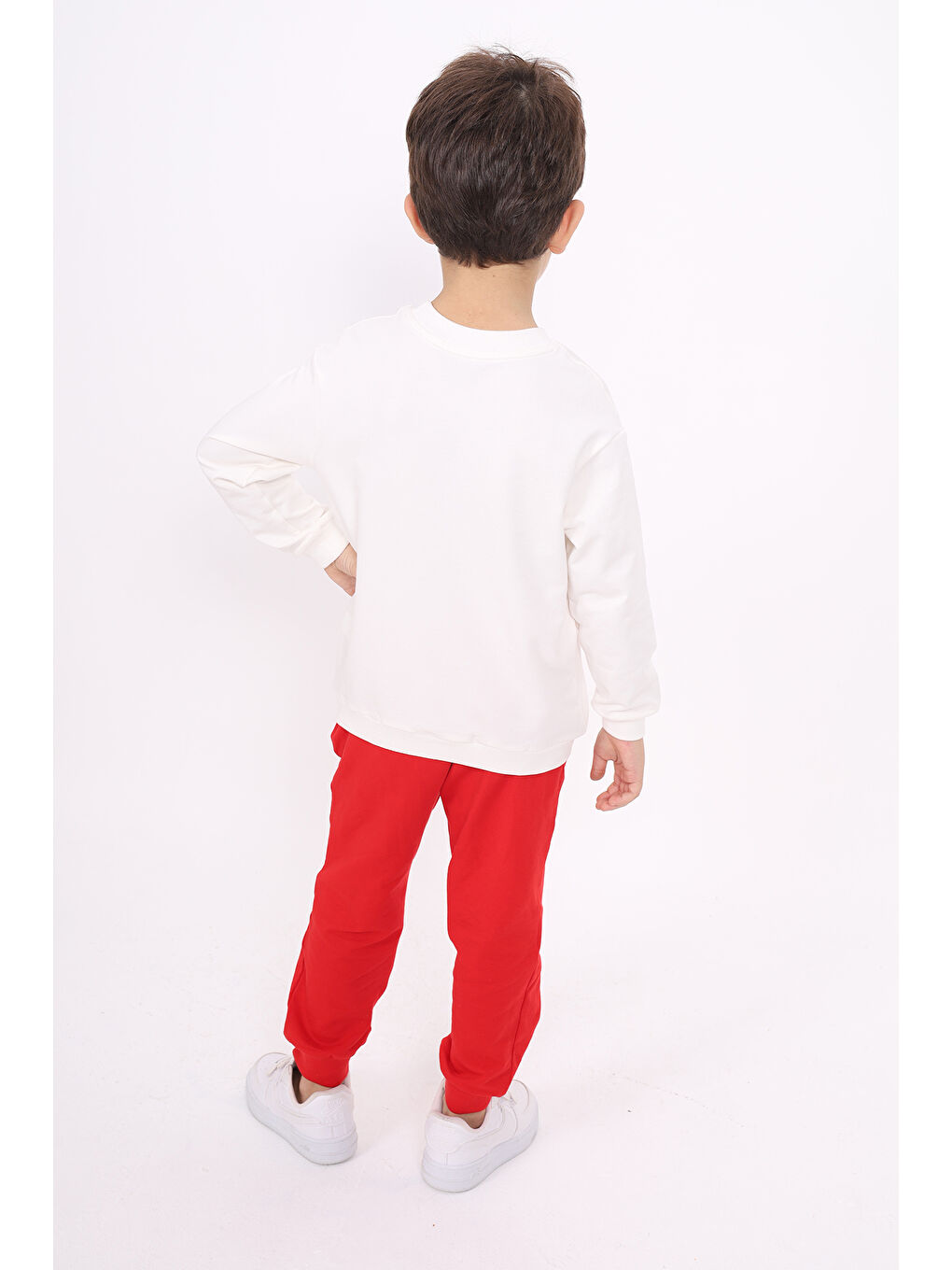 Ekru Kız Çocuk Baskılı Sweatshirt-1