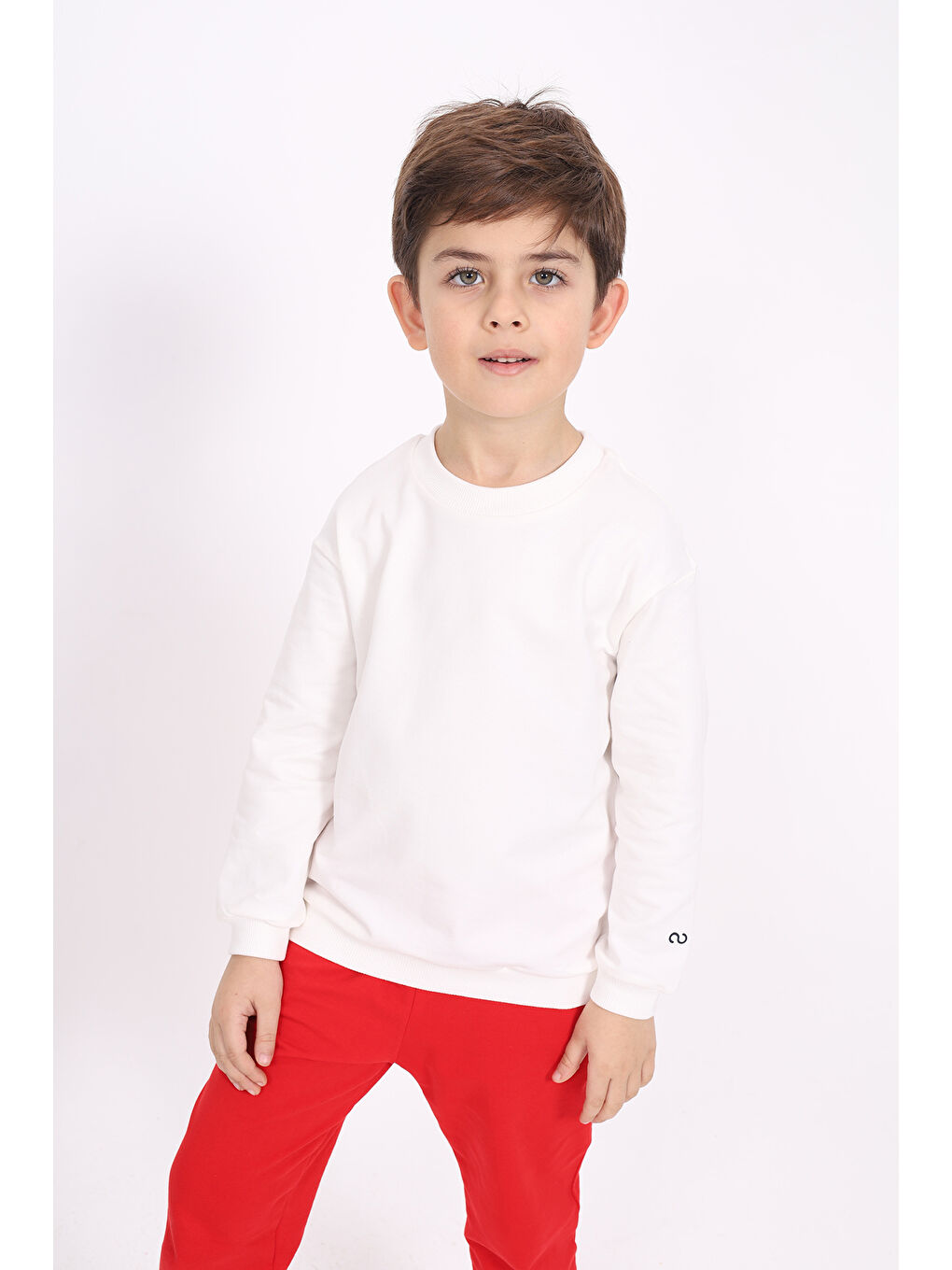 Ekru Kız Çocuk Baskılı Sweatshirt-4