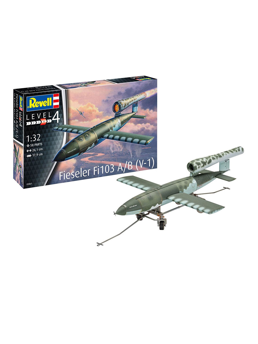 Revell Renksiz Model Kit Fieseler Fi103 A/B V-1 03861