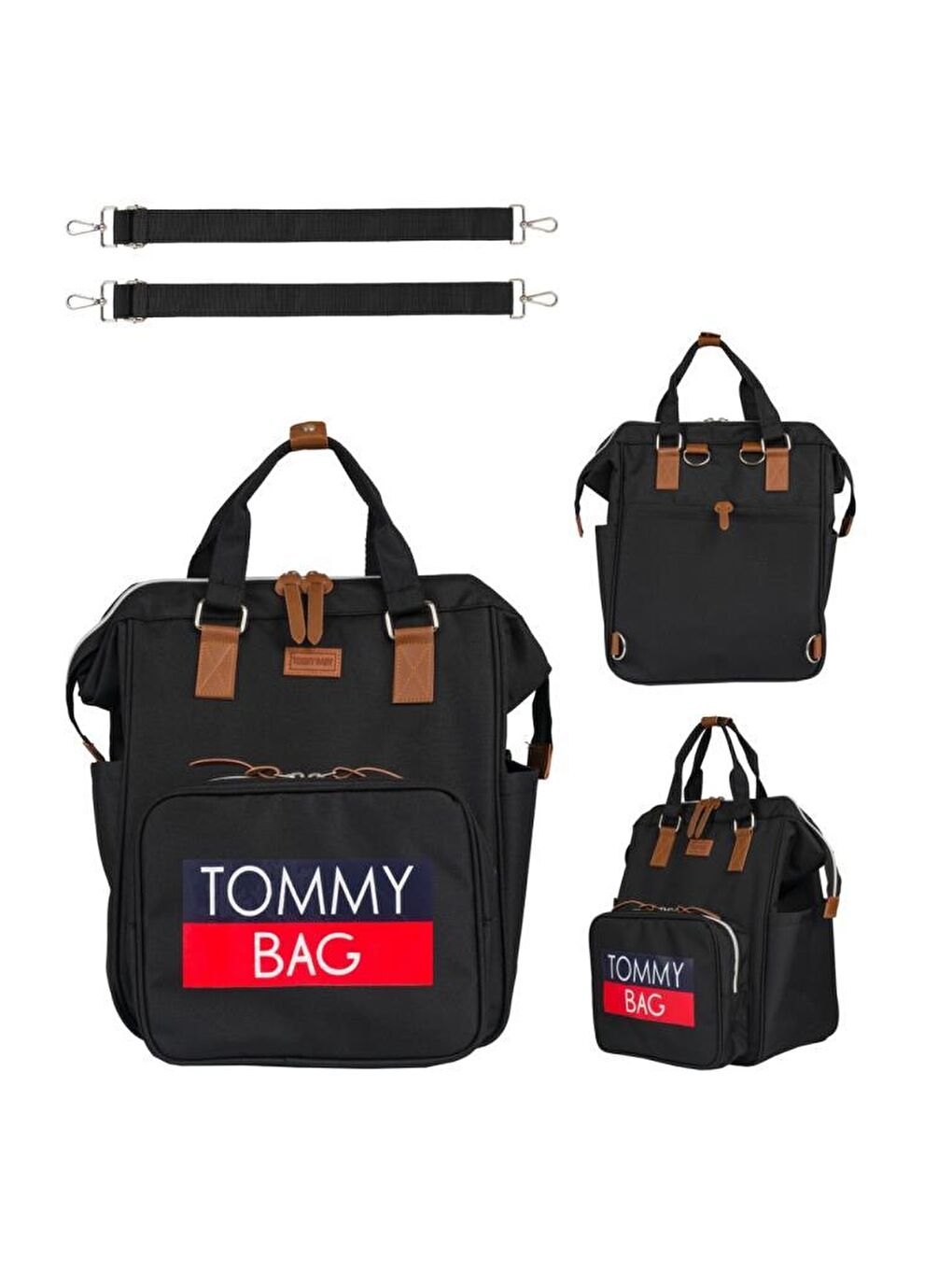 Soft Anne Bebek Bakım Sırt Çantası Termal Biberonlu Bebek Arabası Askı Aparatlı