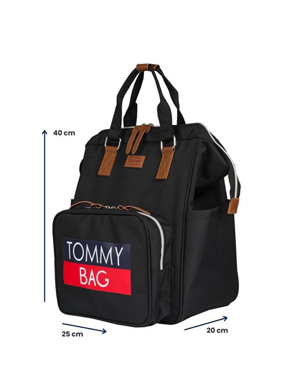 Soft Anne Bebek Bakım Sırt Çantası Termal Biberonlu Bebek Arabası Askı Aparatlı-1