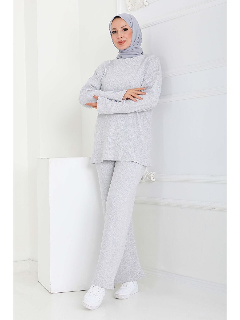 İnterlok Kaşkorse İkili Takım Gri - 27837-GRI-2