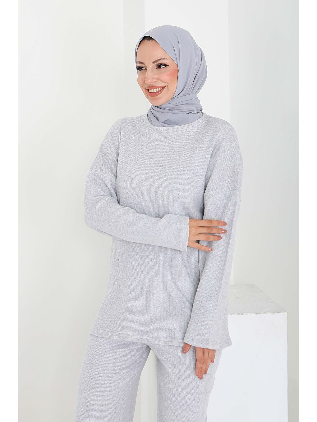 İnterlok Kaşkorse İkili Takım Gri - 27837-GRI-3