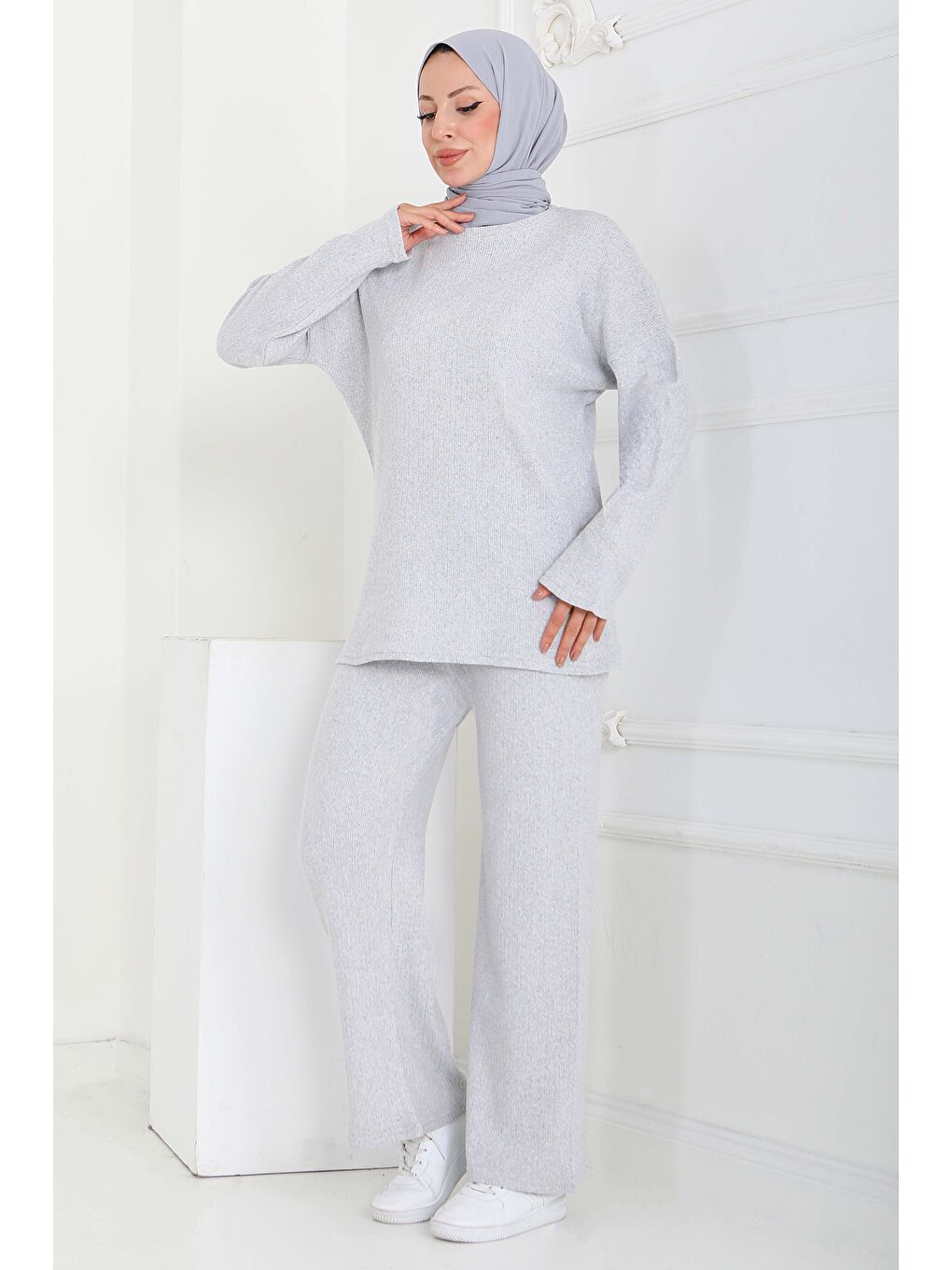 İnterlok Kaşkorse İkili Takım Gri - 27837-GRI-4