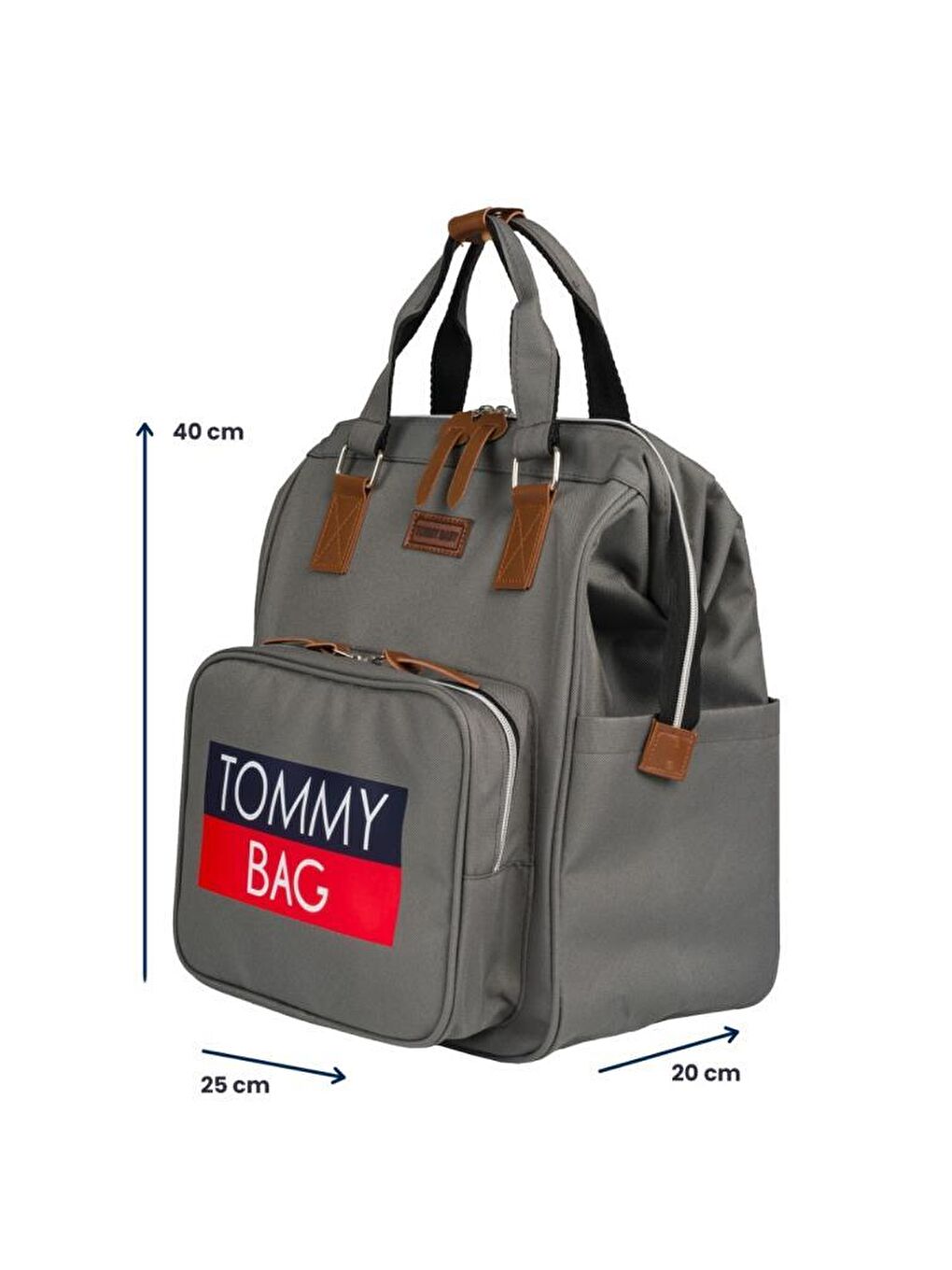 Soft Anne Bebek Bakım Sırt Çantası Termal Biberonlu Bebek Arabası Askı Aparatlı-2