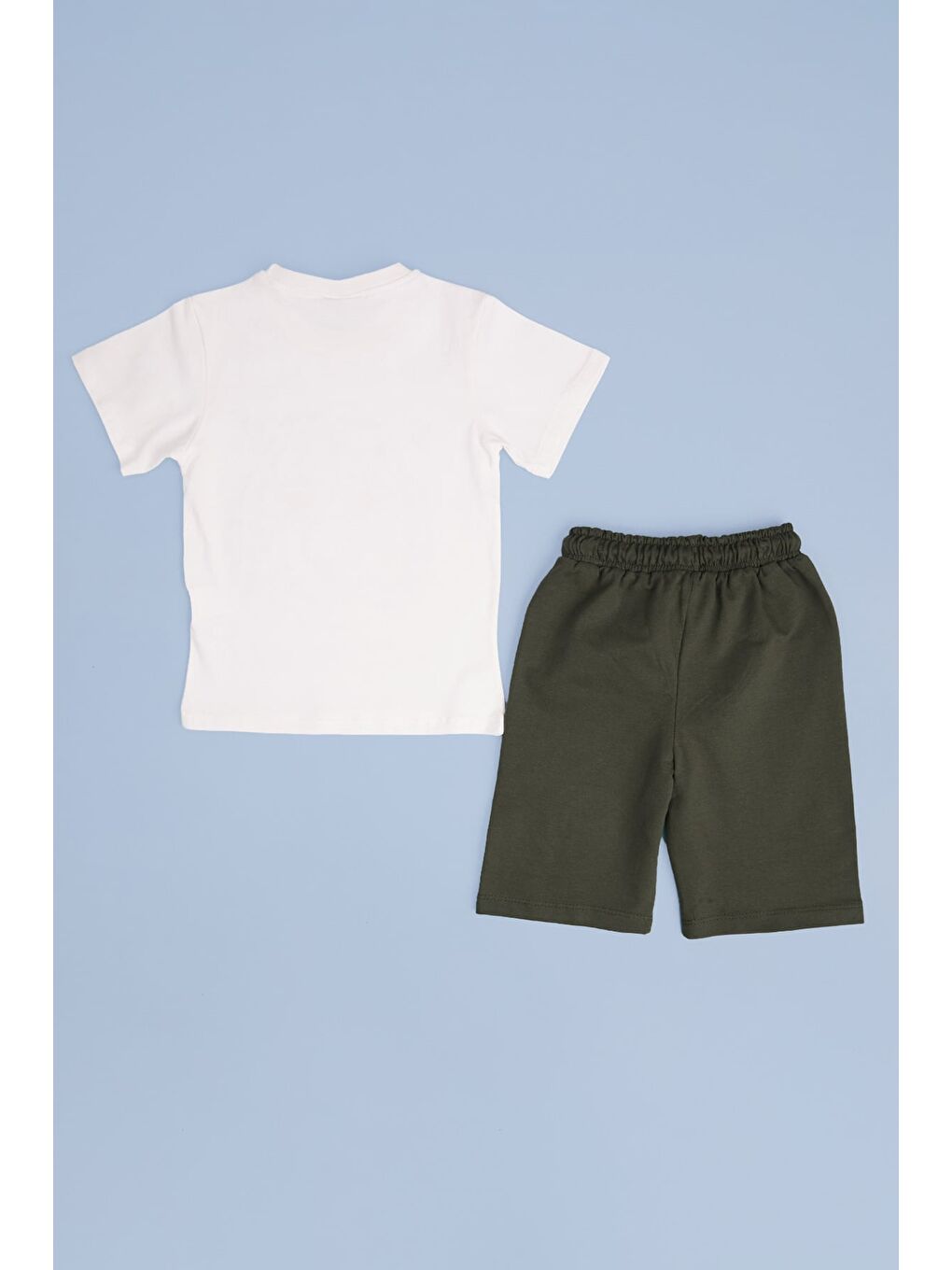 Haki Kaplan Baskılı Beli Lastikli Erkek Çocuk 2 Li Takım-1