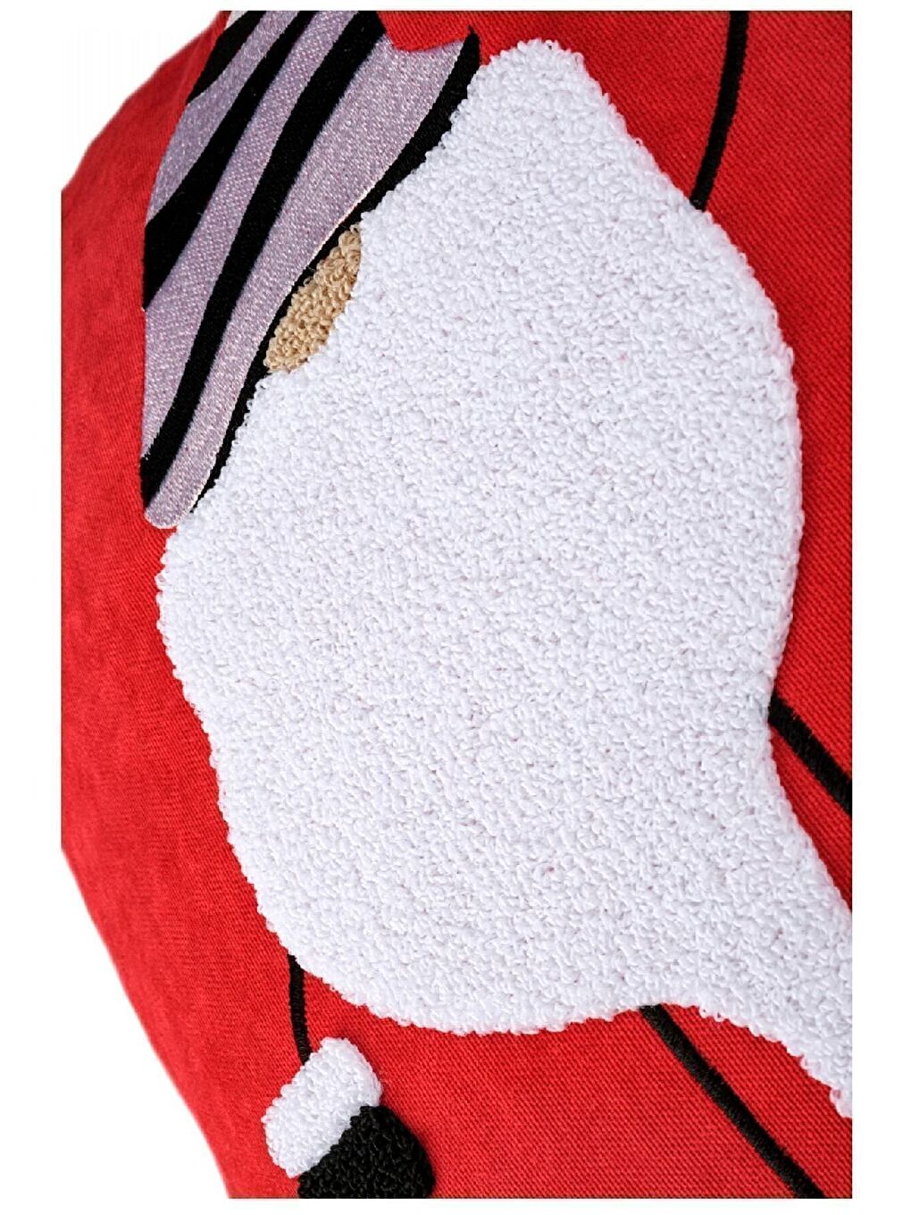 Yılbaşı Kırlent Kılıfı Kırmızı Punch Desenli 06-2