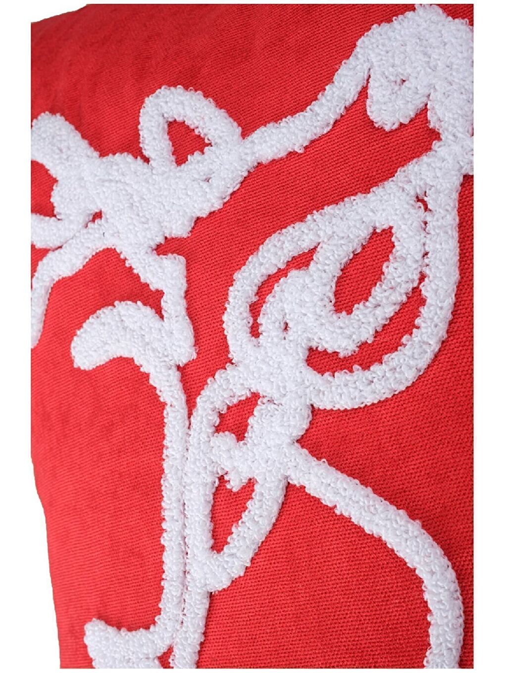 Yılbaşı Kırlent Kılıfı Kırmızı Beyaz Punch Geyik Desenli Yeni Yıl Süzene Panç-2