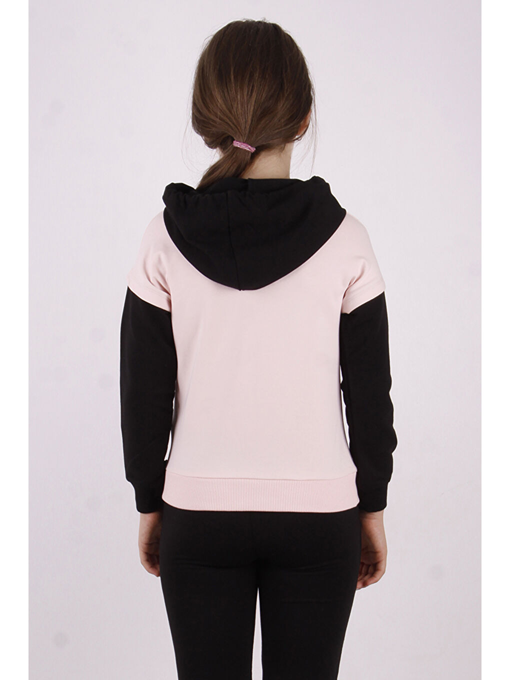 Pembe Kız Çocuk Relax Baskılı Sweatshirt-2