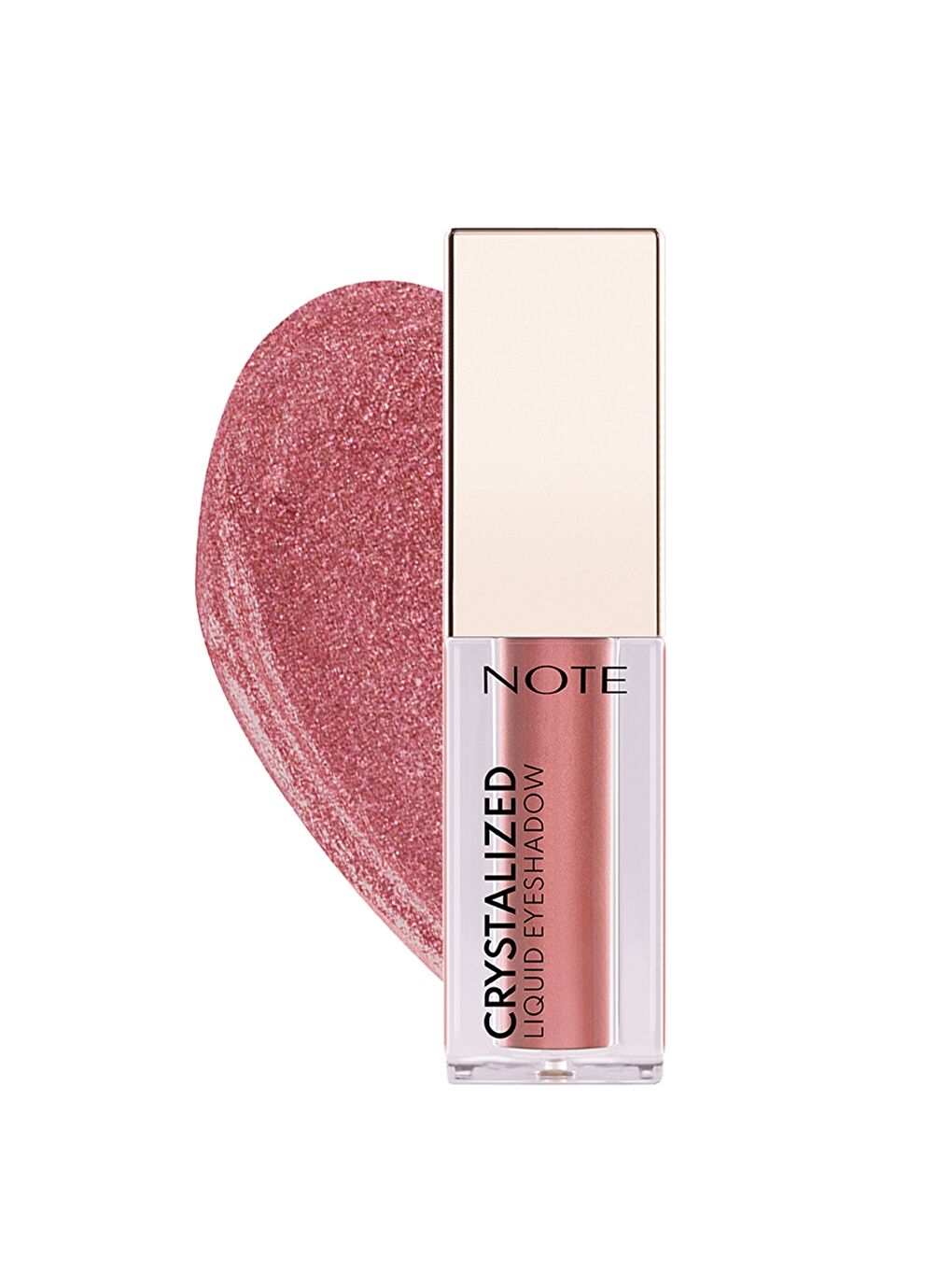 Note Cosmetique Crystalized Liquid Eyeshadow Likit Metalik Göz Farı - 04 Pink Bouquet